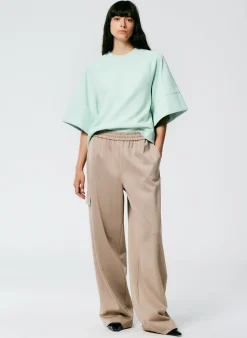 Active Knit Wide Leg Pull On Pant
