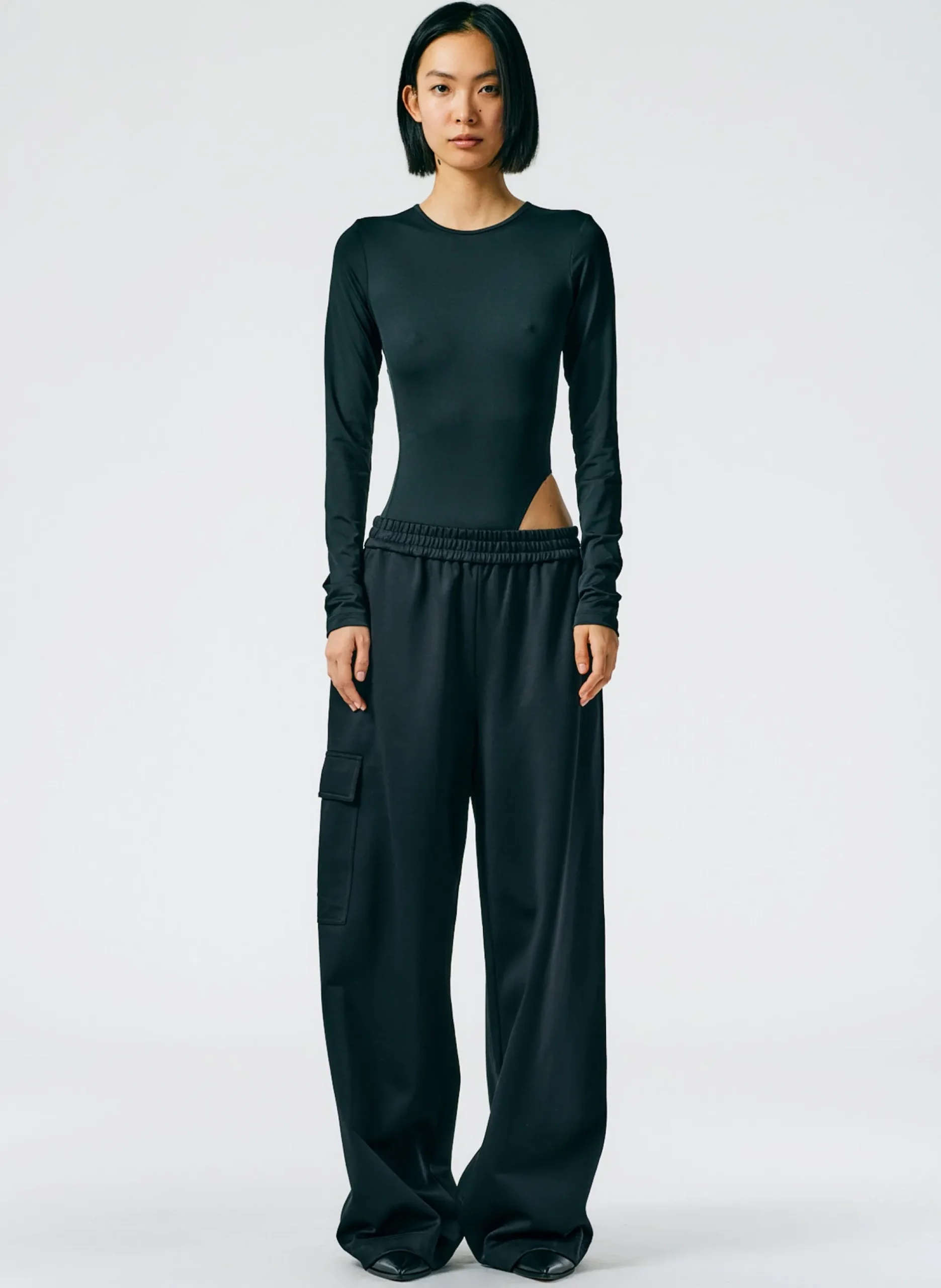 Active Knit Wide Leg Pull On Pant