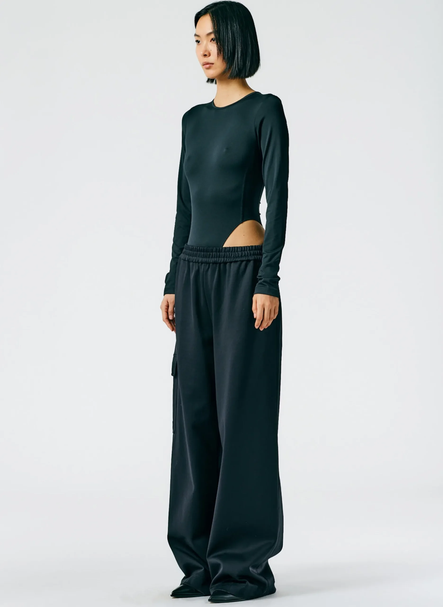 Active Knit Wide Leg Pull On Pant