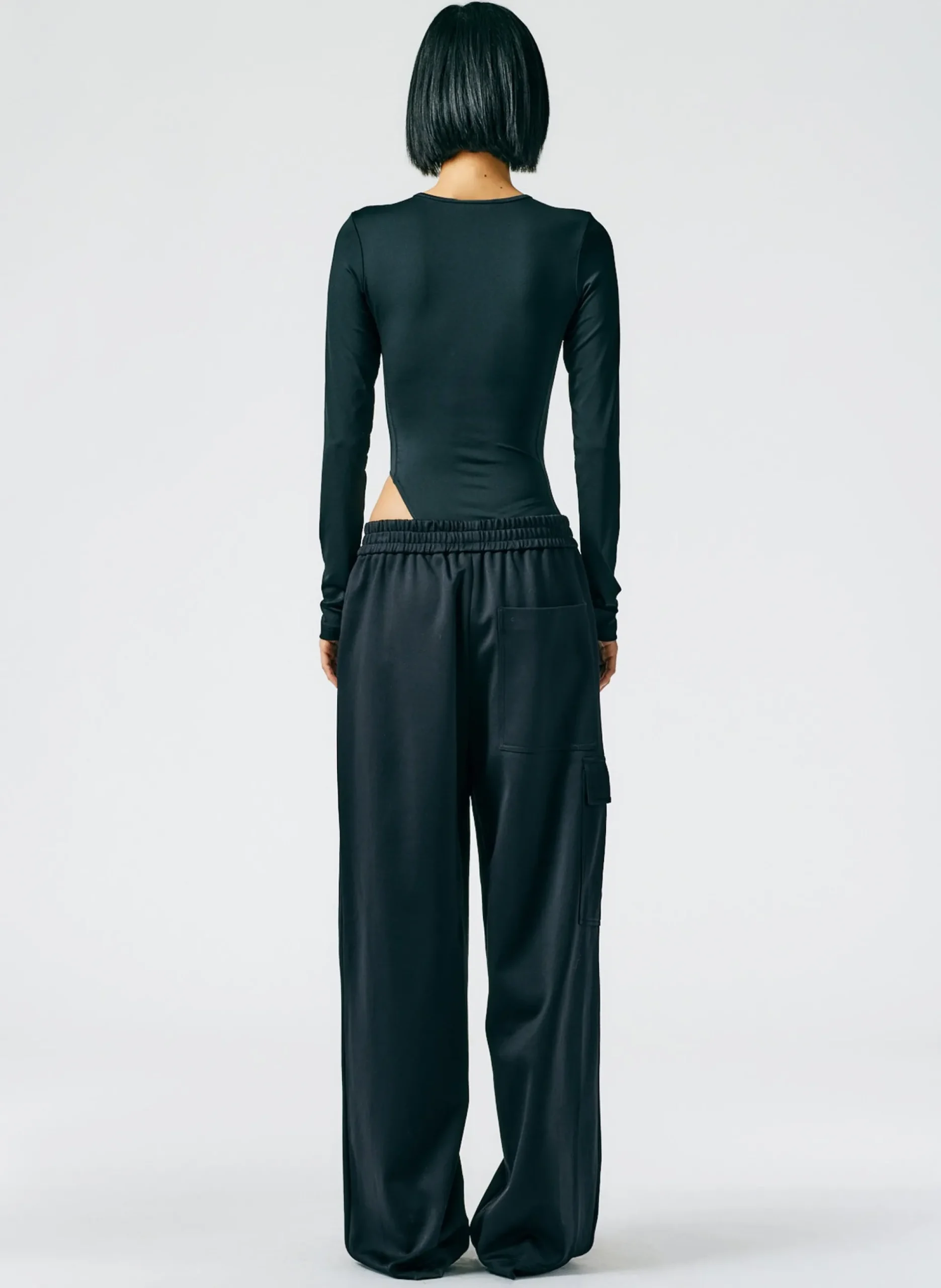 Active Knit Wide Leg Pull On Pant