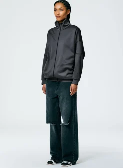 Active Knit Zipper Detailed Track Jacket