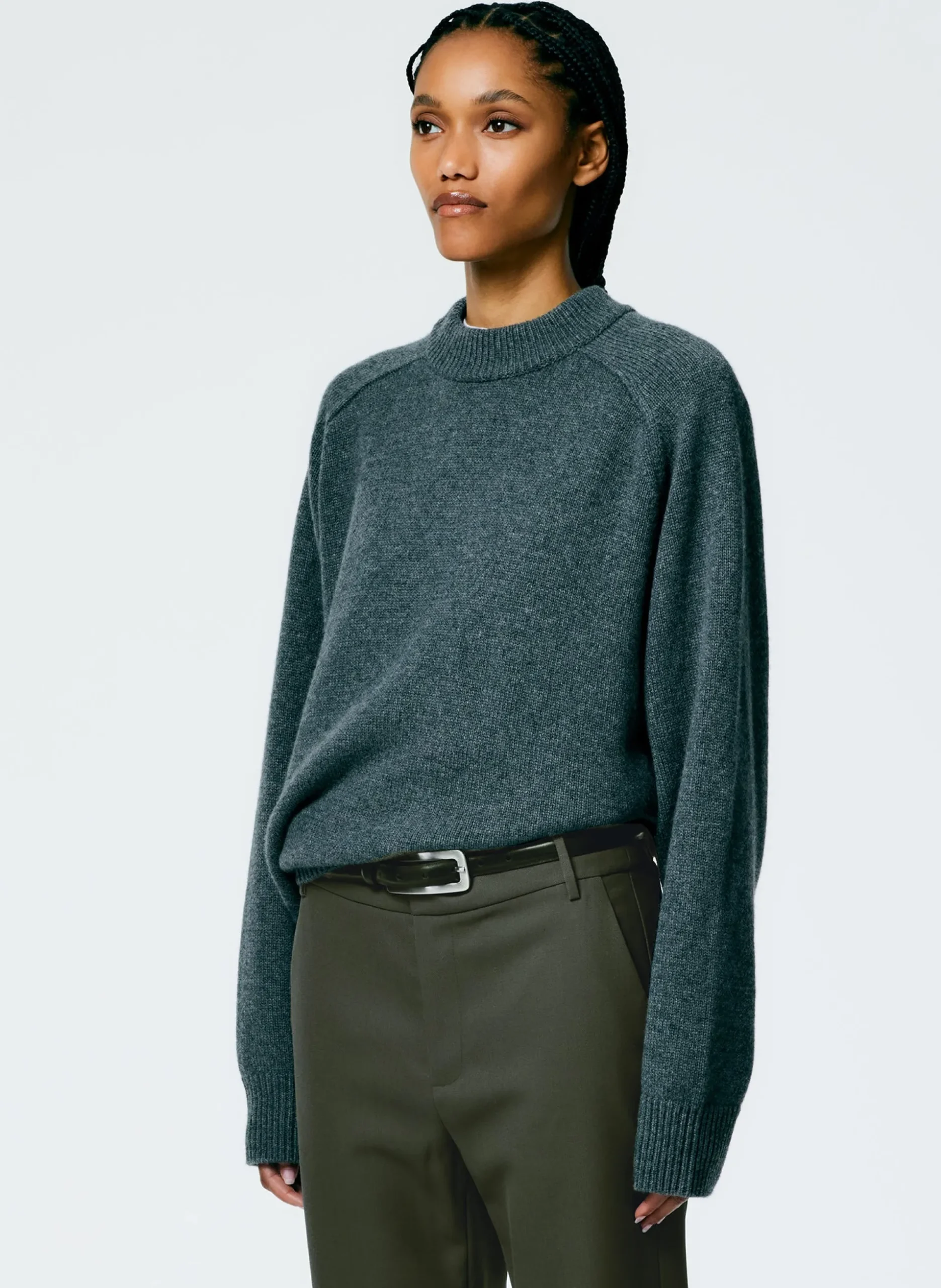 Cashmere Sweater Crewneck Oversized Pullover