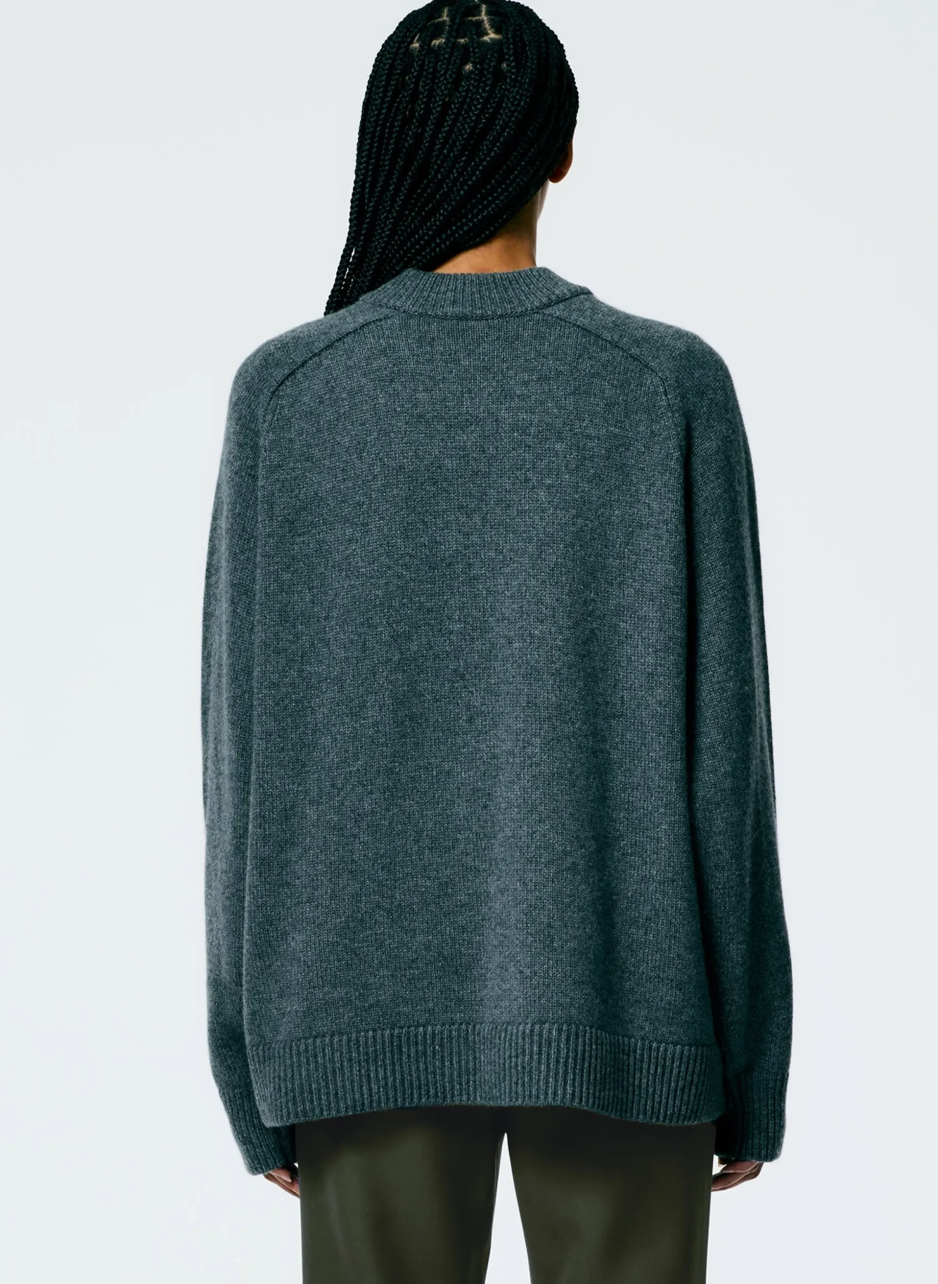 Cashmere Sweater Crewneck Oversized Pullover