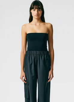 Compact Stretch Cashmere Tube Top