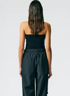 Compact Stretch Cashmere Tube Top
