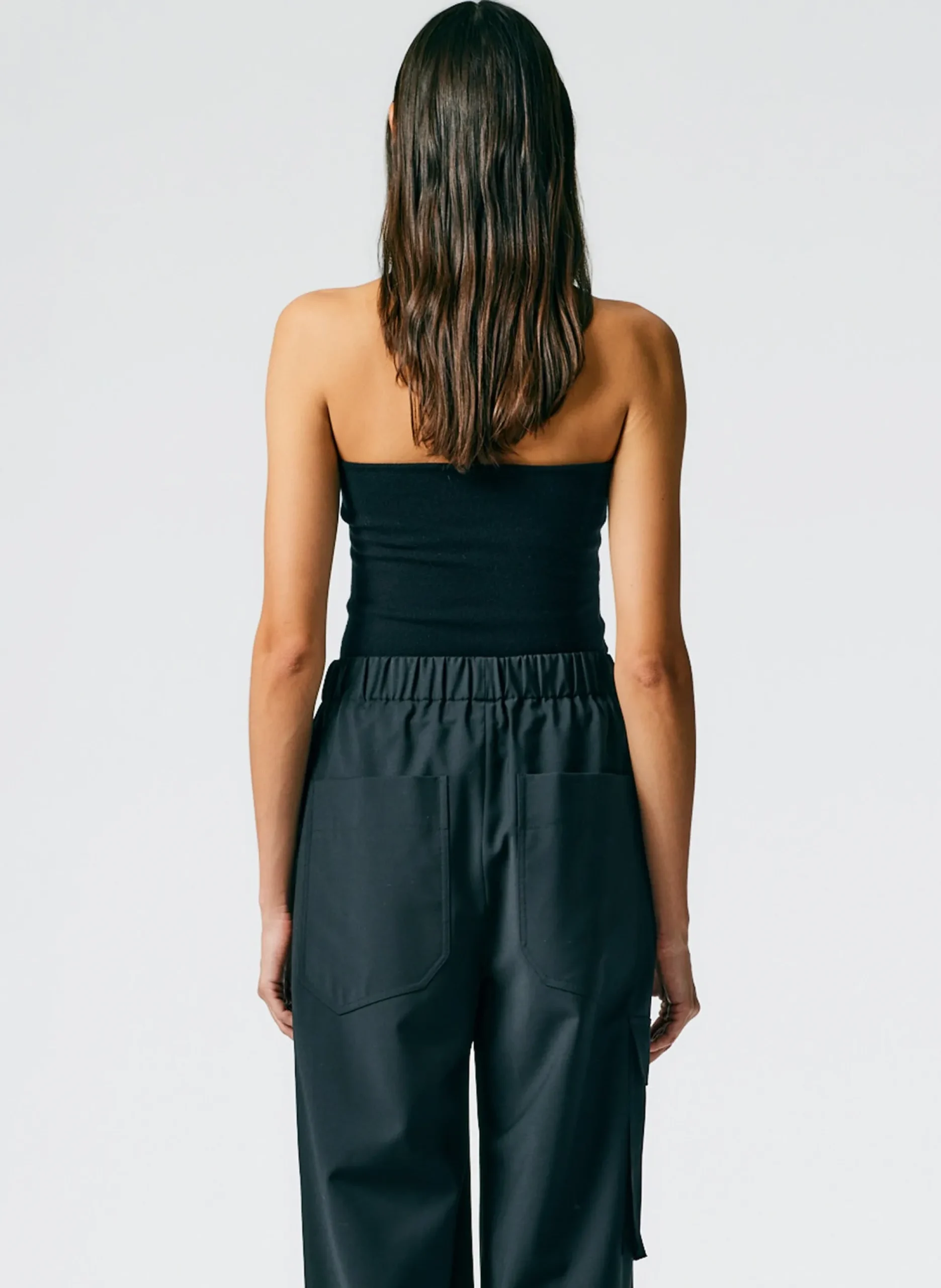 Compact Stretch Cashmere Tube Top