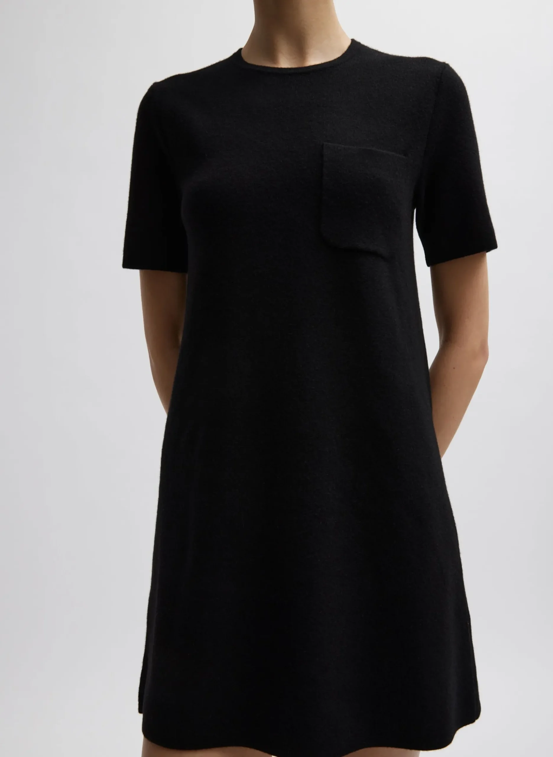Compact Stretch Cashmere Mini Dress