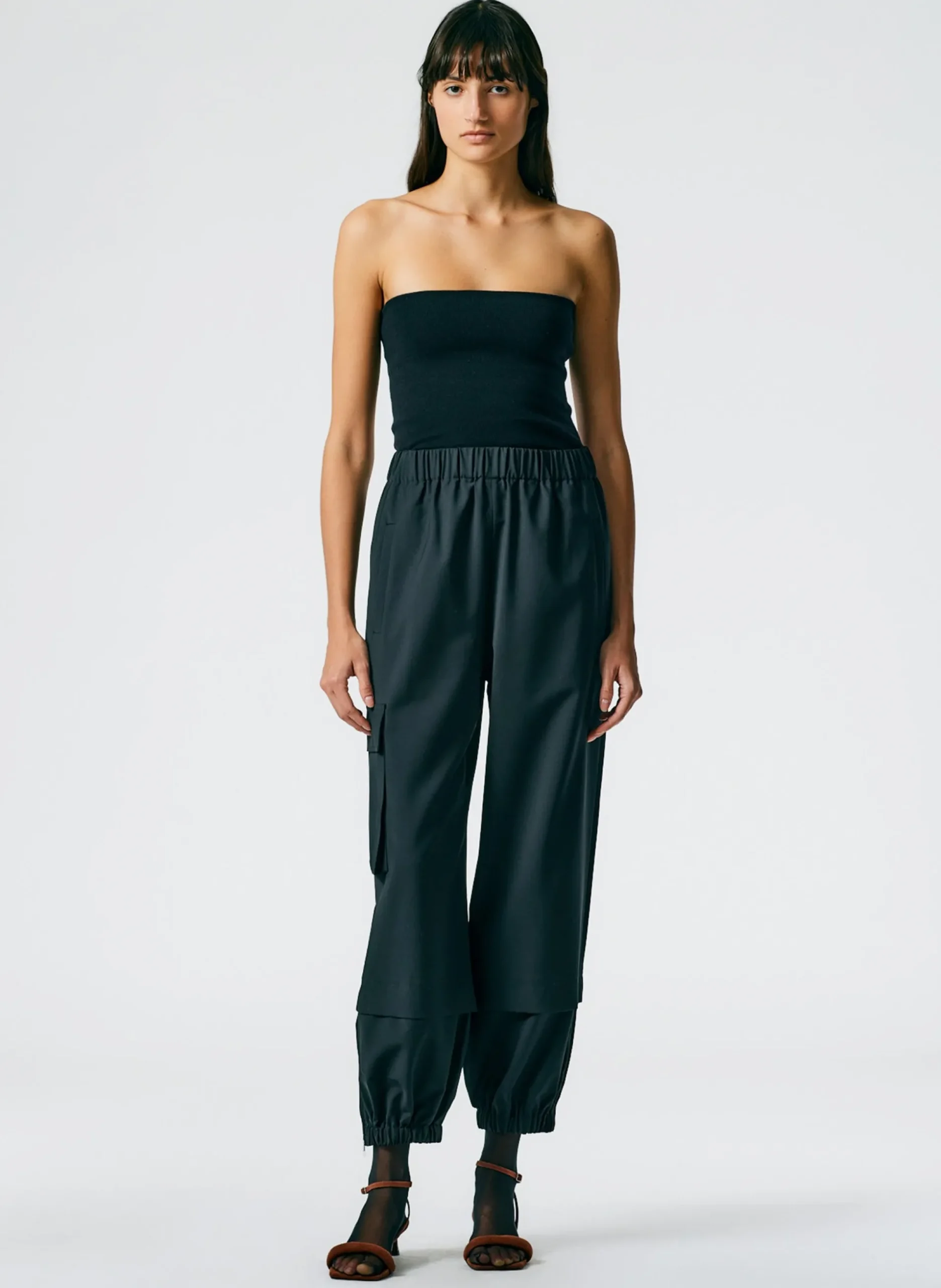 Compact Stretch Cashmere Tube Top