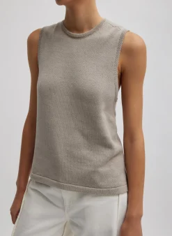 Cotton Criss Cross Sleeveless Sweater