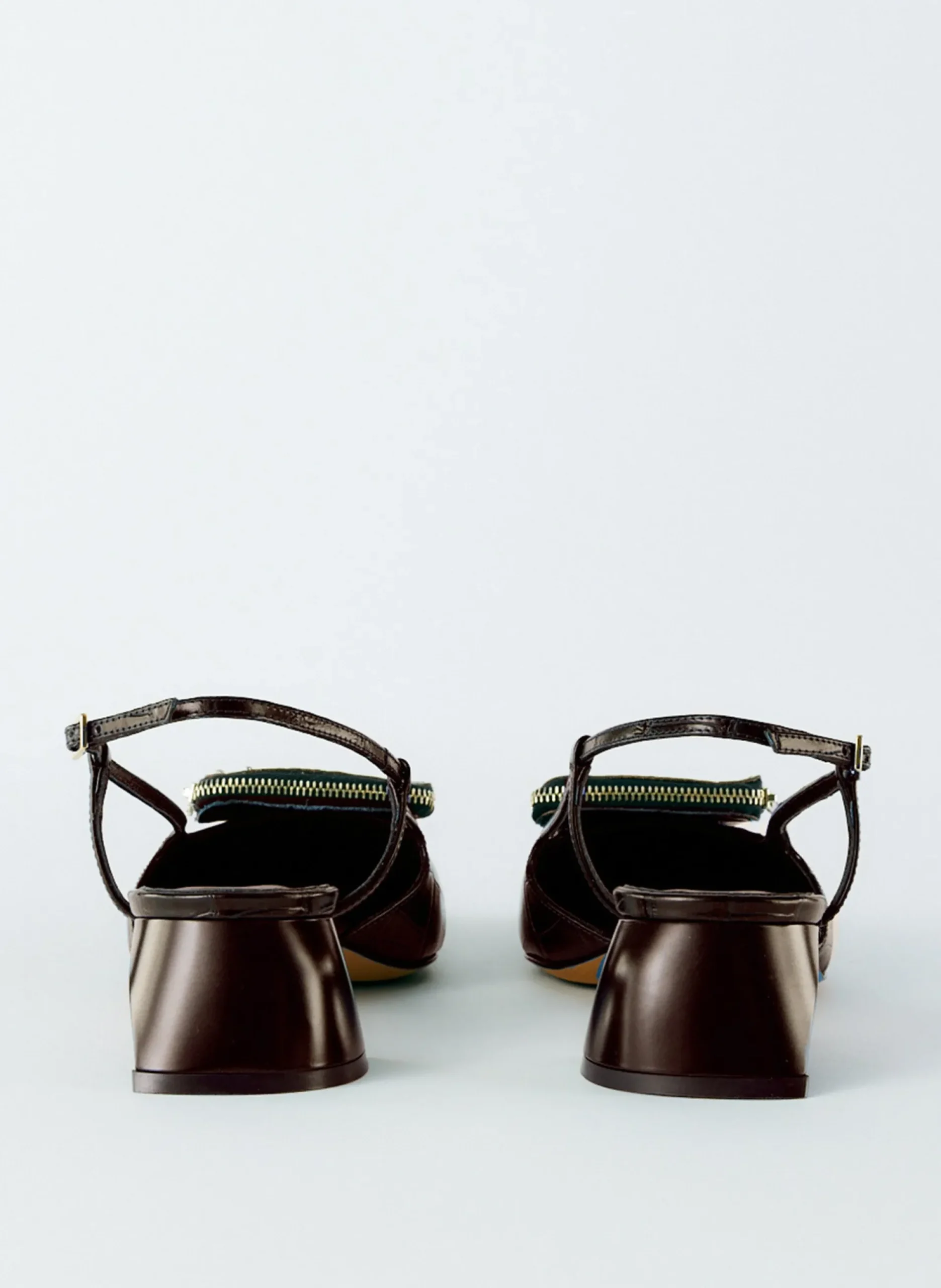 Croc Print Victor Slingback