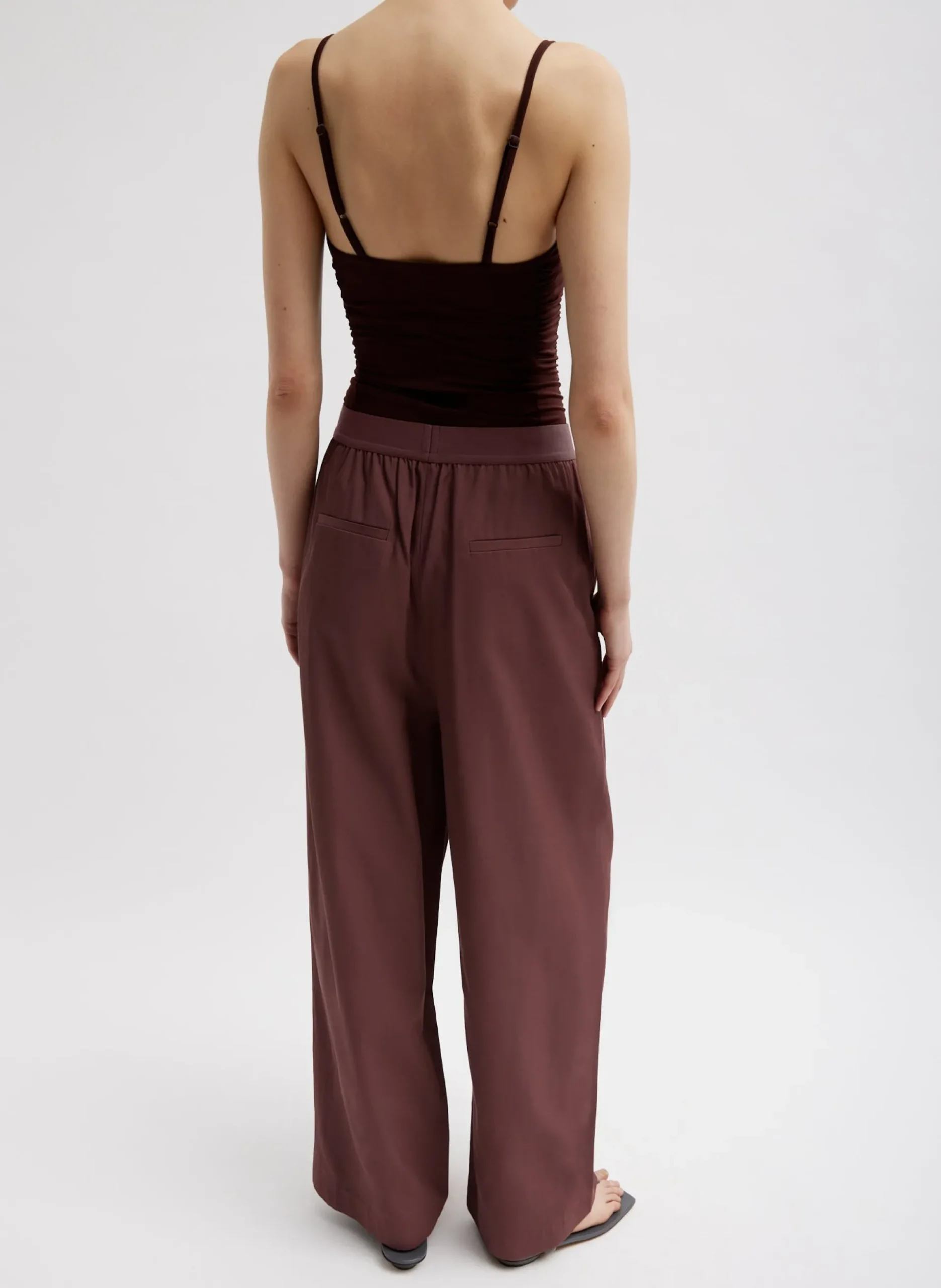 Drapey Suiting Marit Pull On Pant