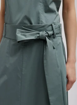 Eco Poplin Back Wrap Skirt