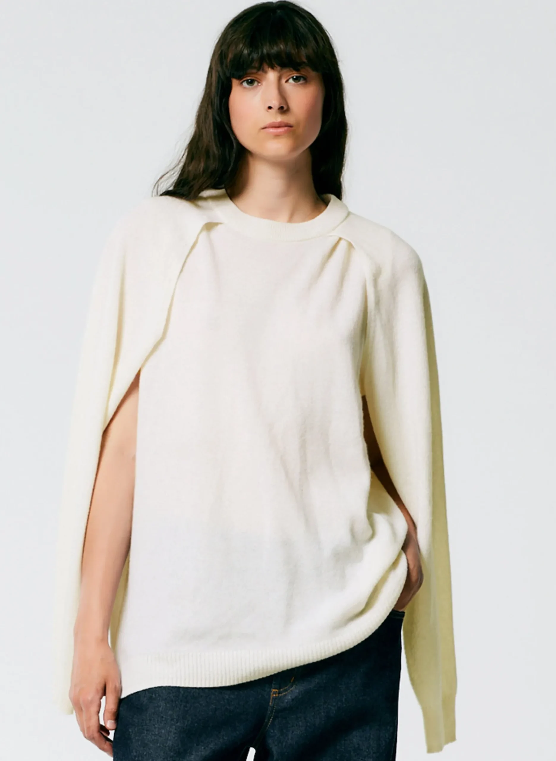 Feather Weight Cashmere Easy Cocoon Tunic