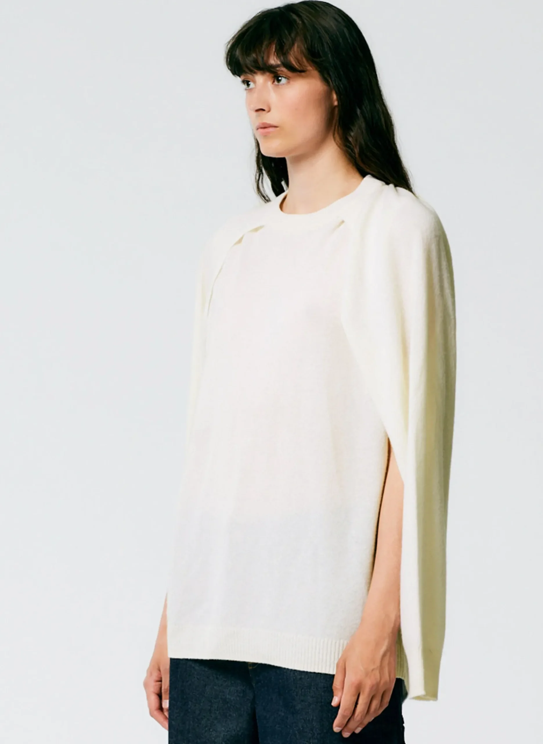 Feather Weight Cashmere Easy Cocoon Tunic