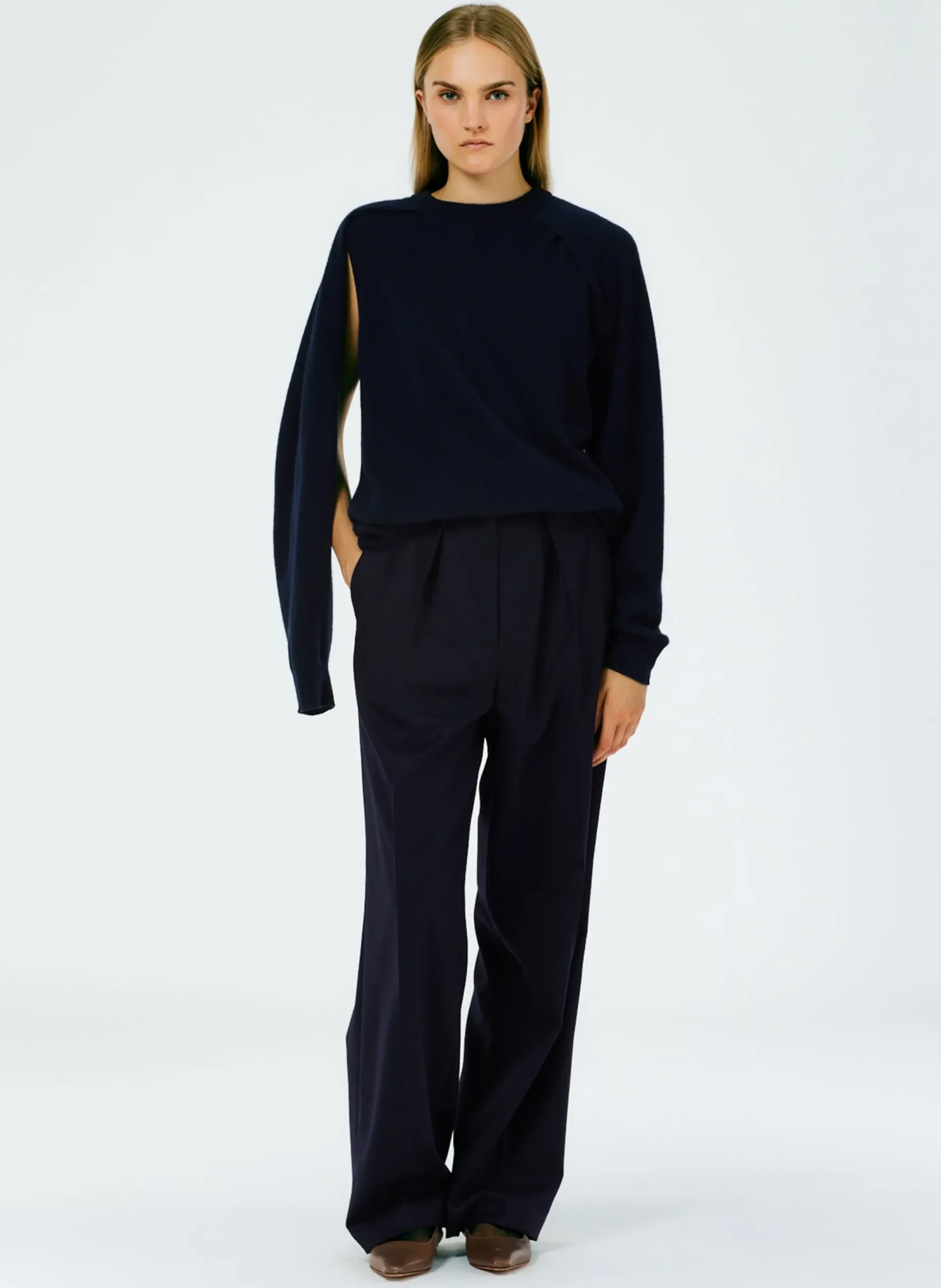 Feather Weight Cashmere Easy Cocoon Tunic