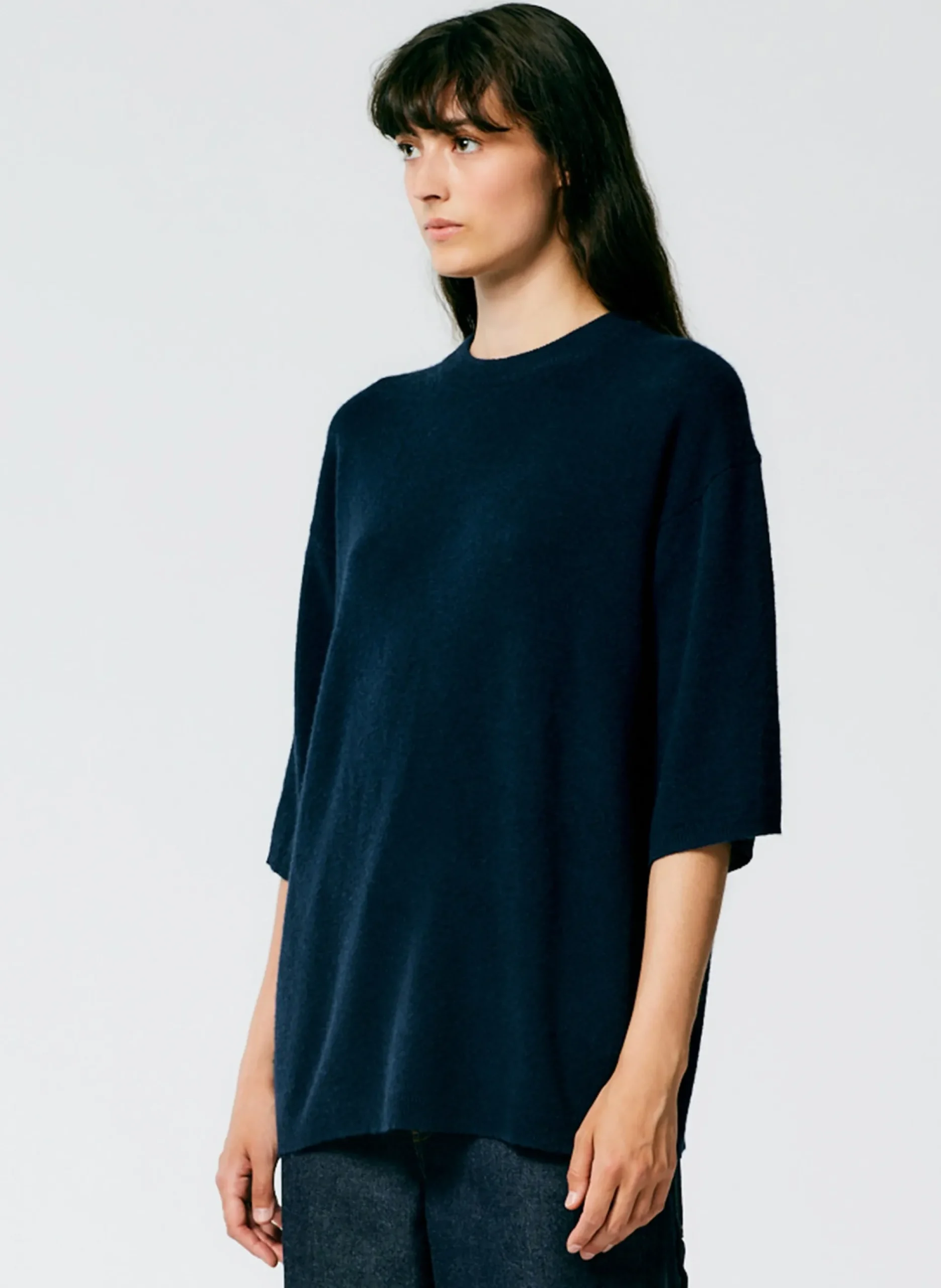 Feather Weight Cashmere Oversized Easy T-Shirt
