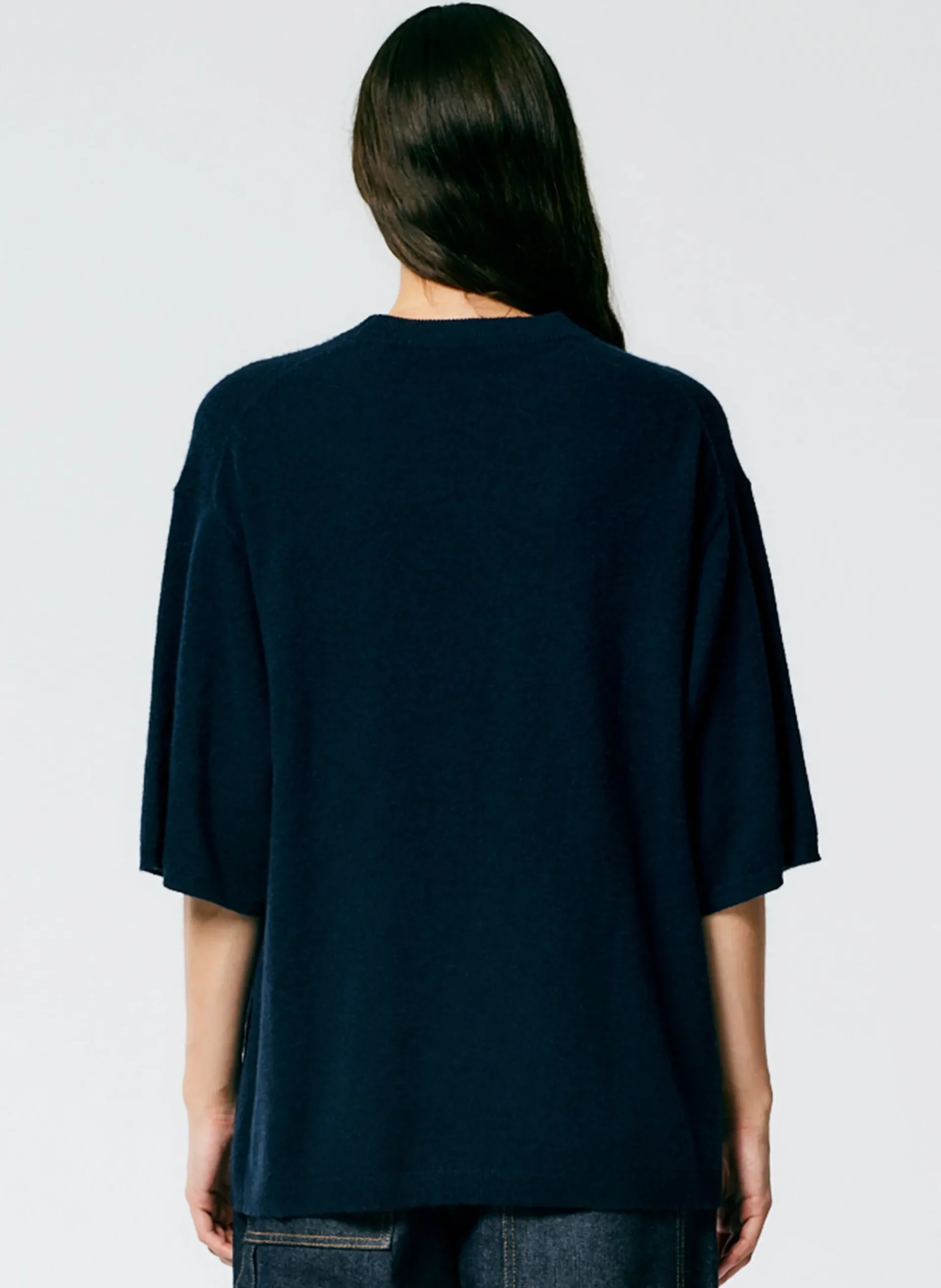 Feather Weight Cashmere Oversized Easy T-Shirt