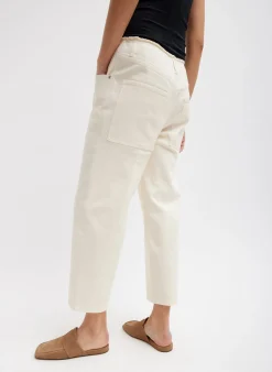 Garment Dyed Stretch Twill Cropped Newman Jean