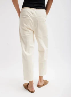 Garment Dyed Stretch Twill Cropped Newman Jean