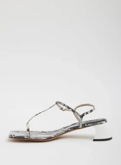 Georgia Embossed Snake Sandal