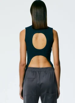 Giselle Stretch Sweater Circle Openback Tank