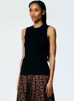 Giselle Stretch Sweater Circle Openback Tank