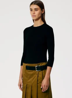 Giselle Stretch Sweater Circle Openback Pullover