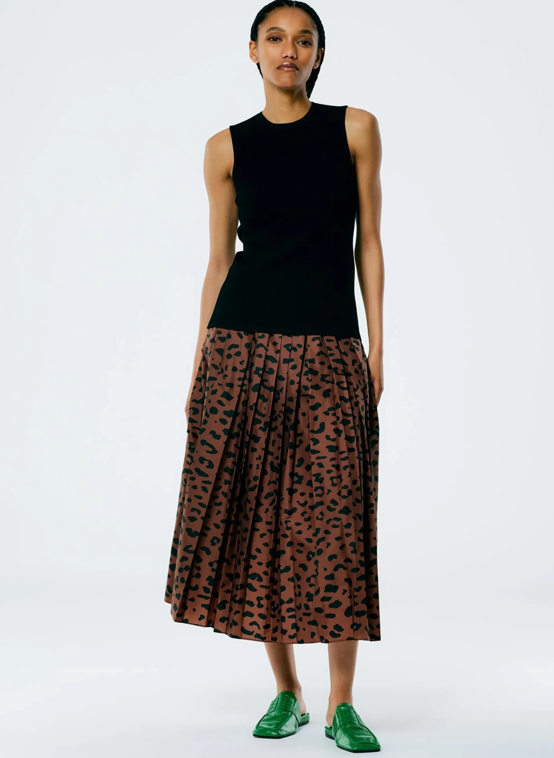 Giselle Stretch Sweater Circle Openback Tank