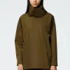 Italian Sporty Nylon Cowl Neck Top