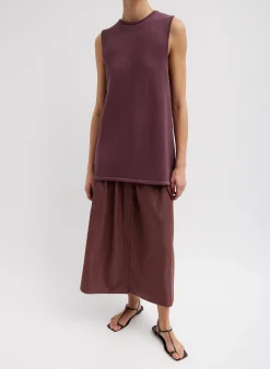 Italian Sporty Nylon Full Skirt