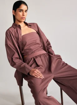 Italian Sporty Nylon Strapless Bandeau