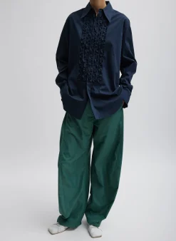 Light Weight Cotton Nylon Easy Tuxedo Shirt