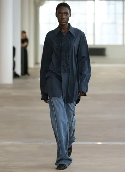 Light Weight Cotton Nylon Easy Tuxedo Shirt