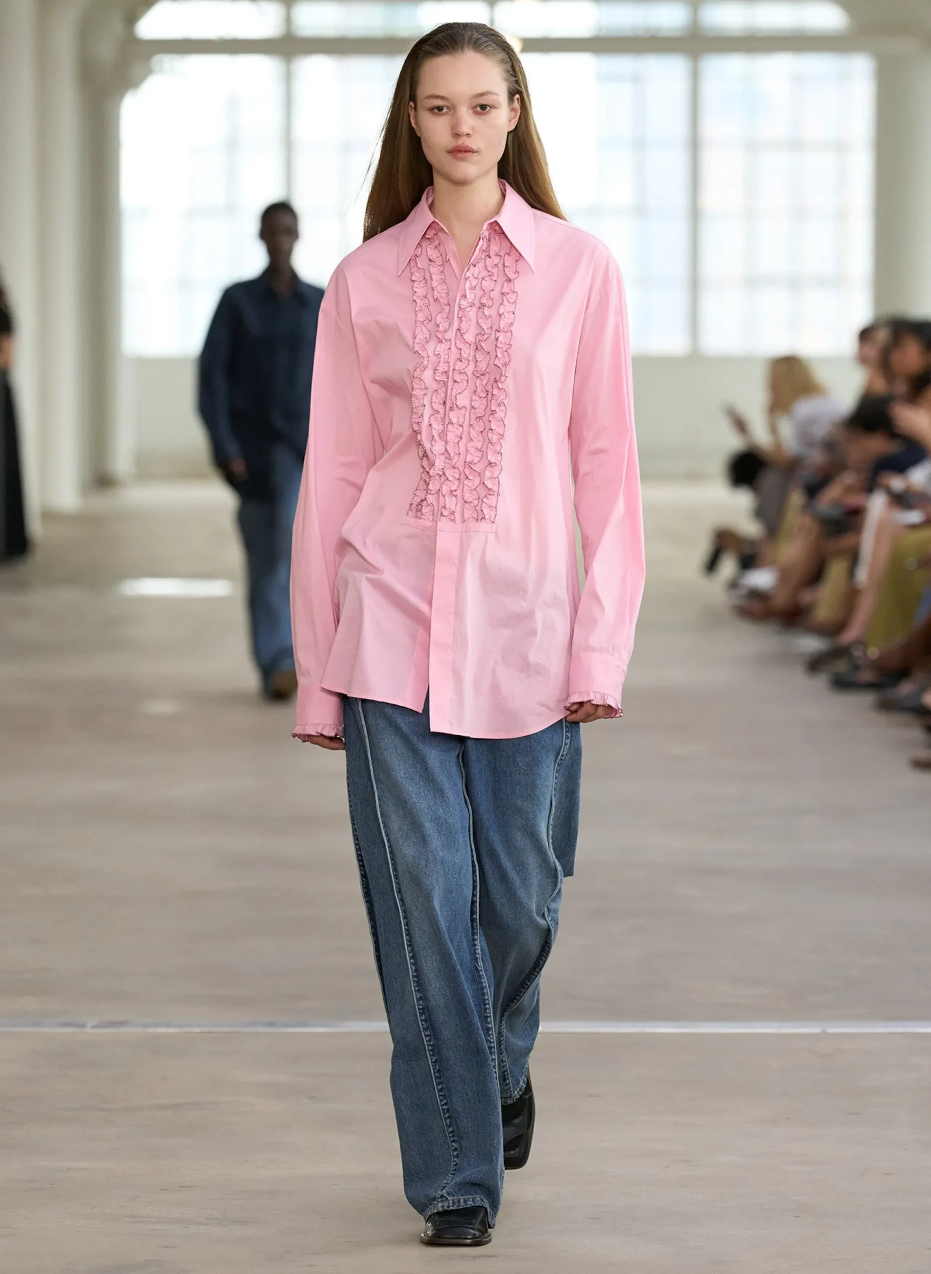 Light Weight Cotton Nylon Easy Tuxedo Shirt