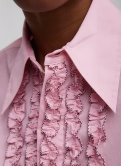 Light Weight Cotton Nylon Easy Tuxedo Shirt