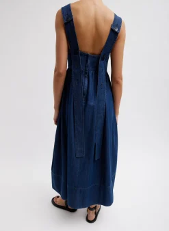 Light Weight Stone Wash Sculpted Dress