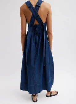 Light Weight Stone Wash Sculpted Dress