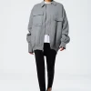 Luxe Wool Angora Oversized Bomber