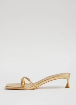 Metallic Nappa Jim Sandal