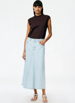 Mock Neck Sleeveless T-Shirt