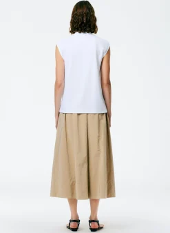 Mock Neck Sleeveless T-Shirt