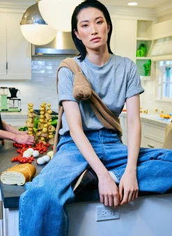 Mock Neck Unisex T-Shirt