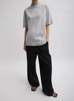 Mock Neck Unisex T-Shirt