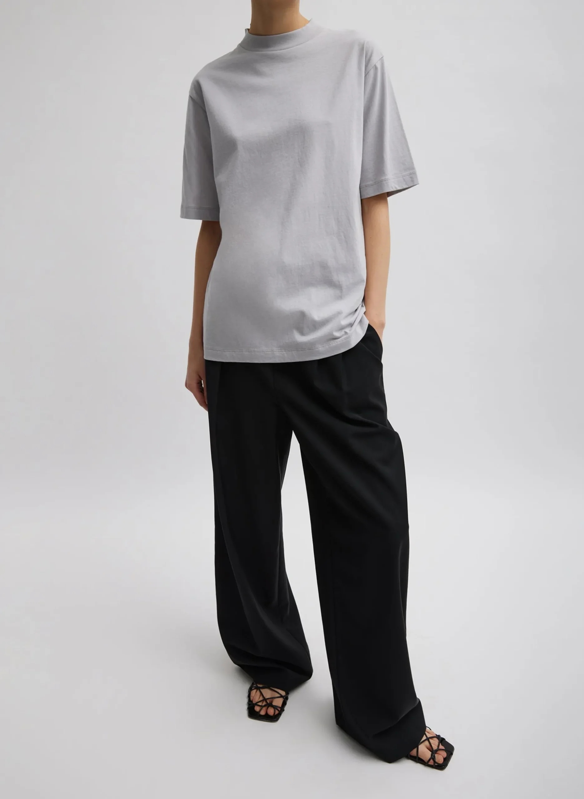 Mock Neck Unisex T-Shirt