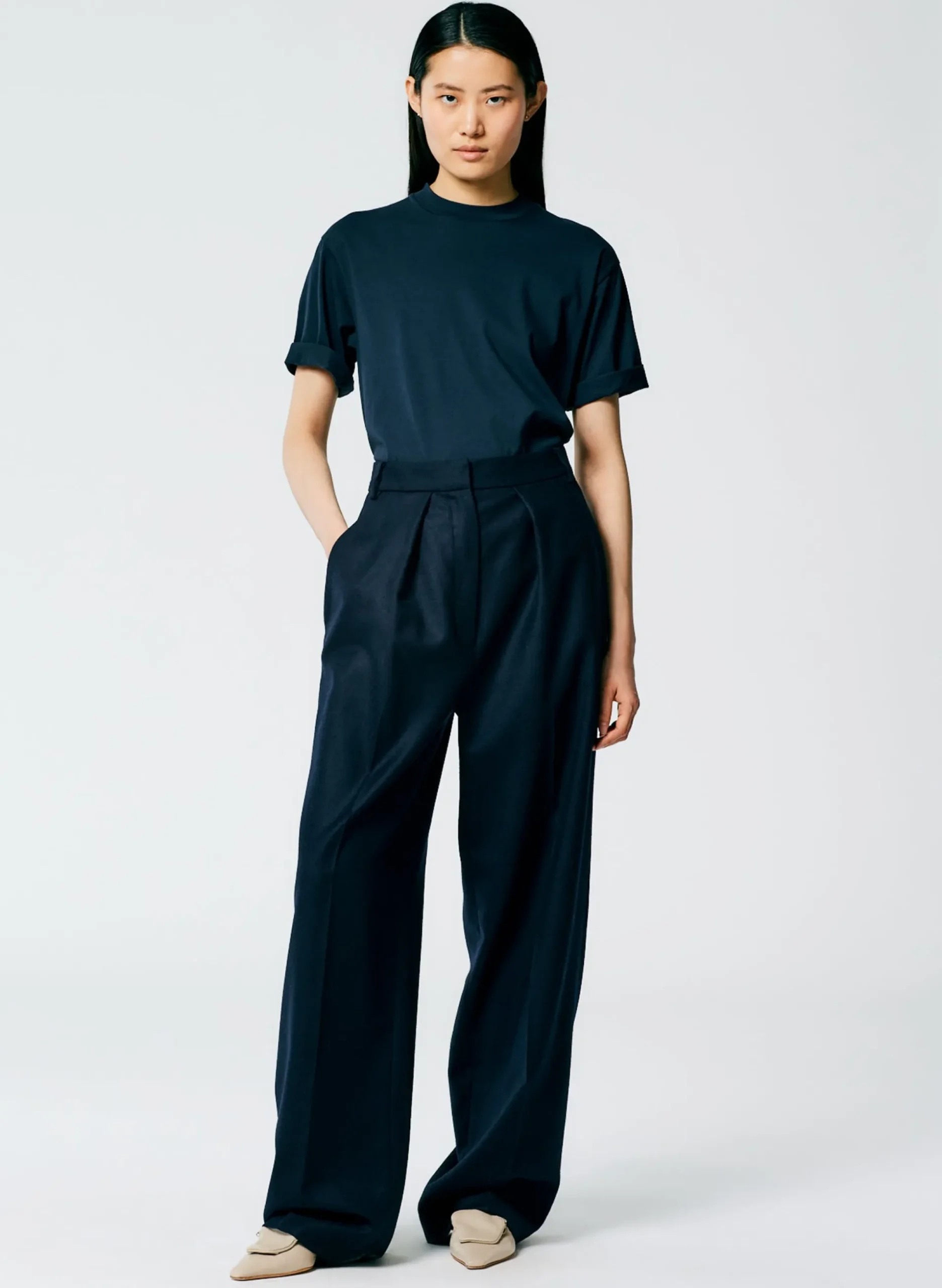 Mock Neck Unisex T-Shirt