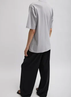 Mock Neck Unisex T-Shirt