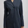 Oliver Cotton Stretch Tricotine Sculpted Blazer