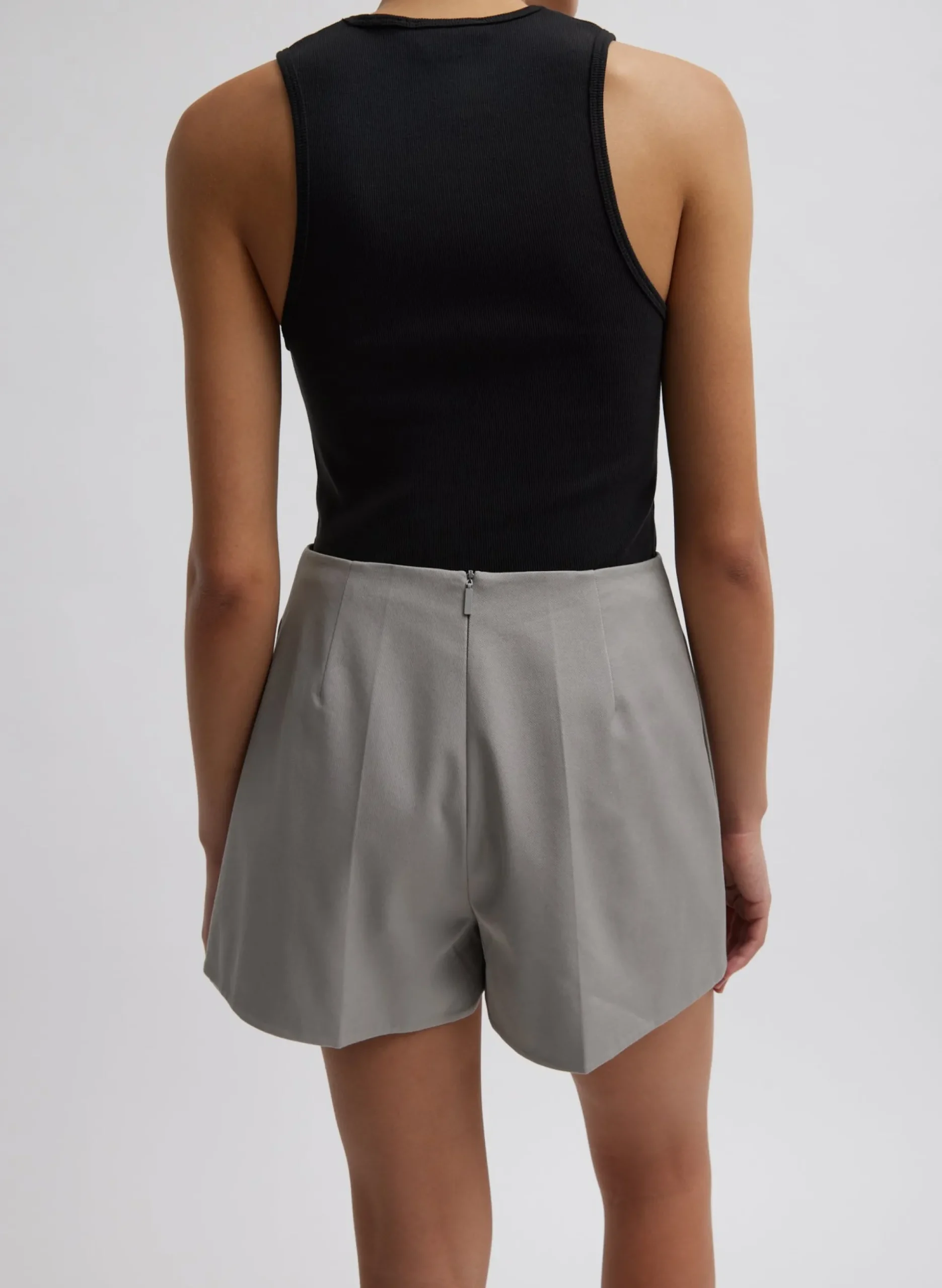Oliver Cotton Stretch Tricotine Structured Shorts