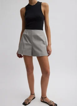 Oliver Cotton Stretch Tricotine Structured Shorts