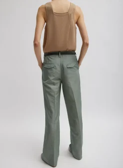 Pebble Sable Square Neck Cross Back Tank